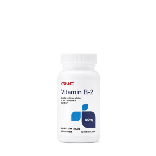 GNC Vitamin B-2 100MG - 100 Tablets