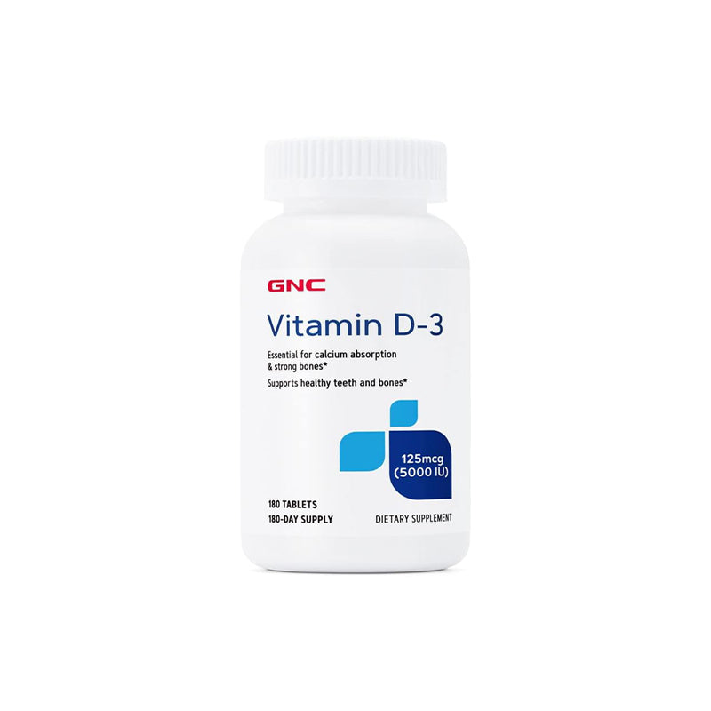 GNC Vitamin D-3 25mcg 1000 IU - 180 Tablets
