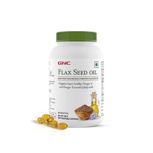 GNC Superfood Flaxseed Oil 1000MG - 90 Capsules