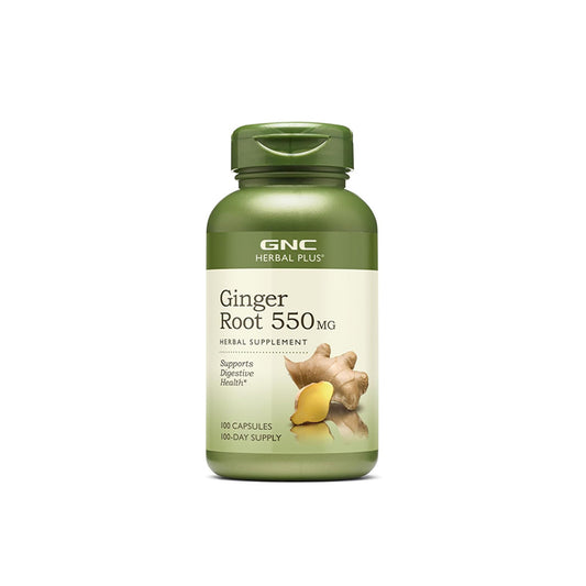 GNC Herbal Plus® Ginger Root 550MG - 100 Capsules