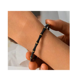 Bamboo-Style Bangle Bracelet