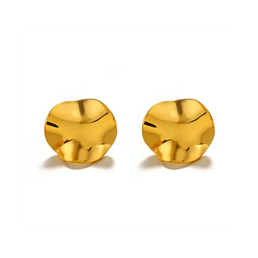 Ripple Disc Earrings