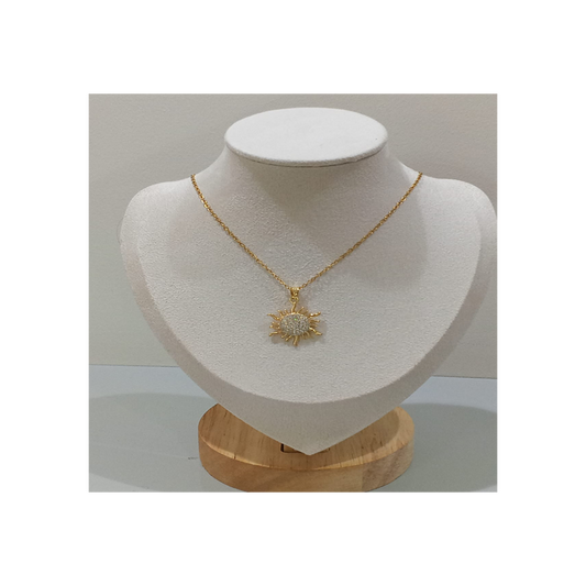 Sparkling Sun Pendant Necklace
