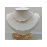 Knot Pendant Necklace with Sparkling Stones