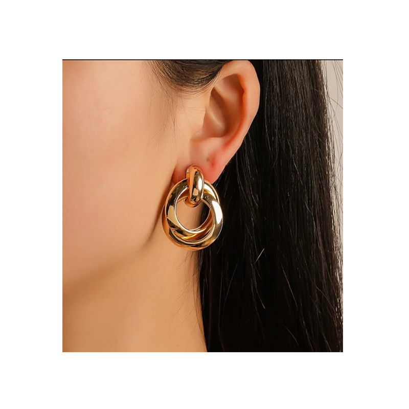 Interlocking Knot Earrings - Three-Dimensional Look