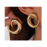 Twisted Hoop Earrings