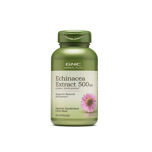 GNC Herbal Plus Echinacea Extract 500MG - 100 Capsules