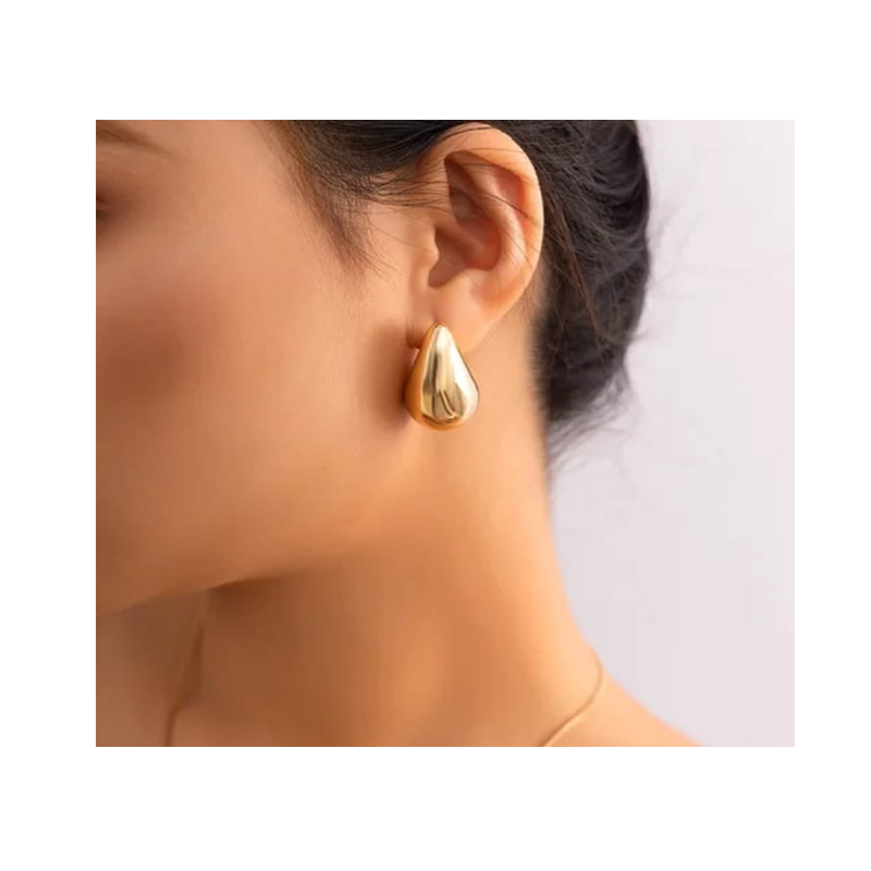 Teardrop Stud Earrings