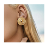 Round Disc Earrings