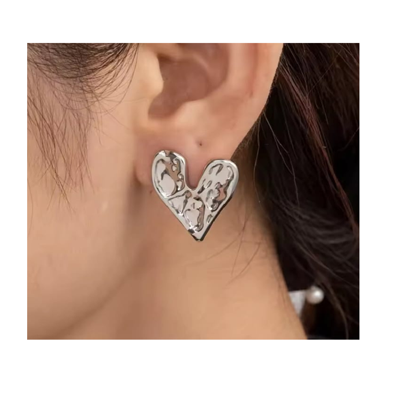 Heart Stud Earrings