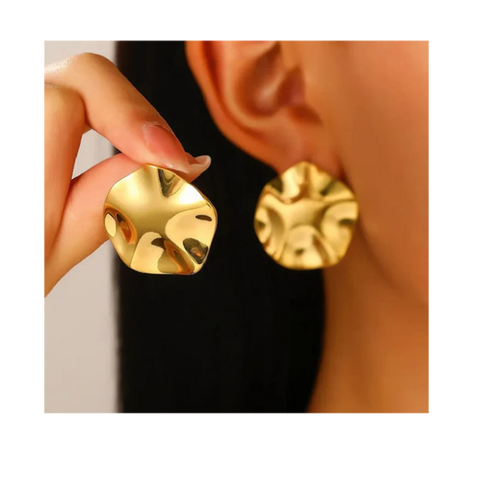 Ripple Disc Earrings