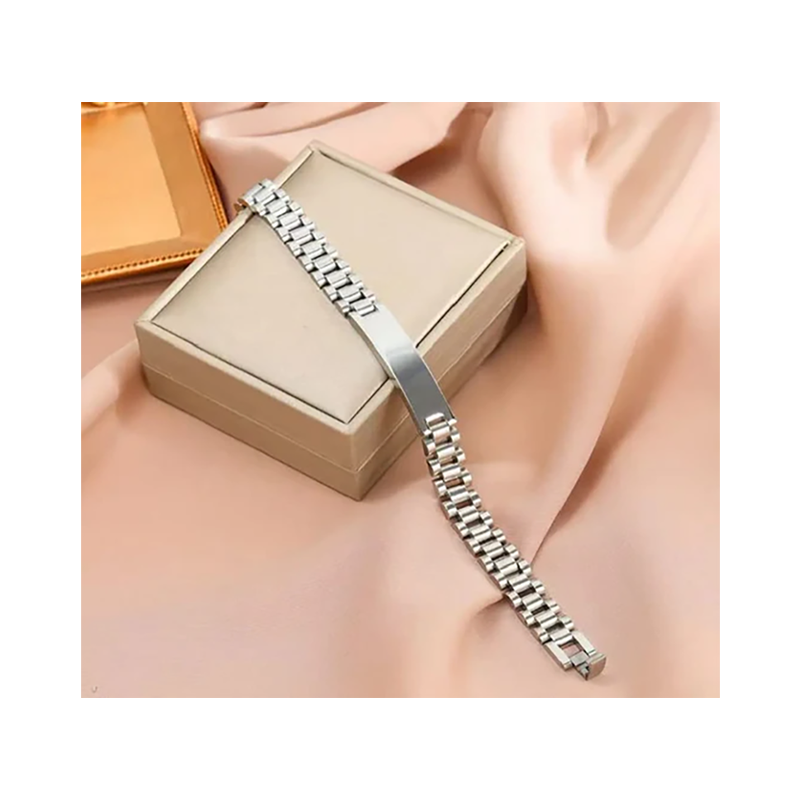 Engravable Men’s ID Chain Bracelet