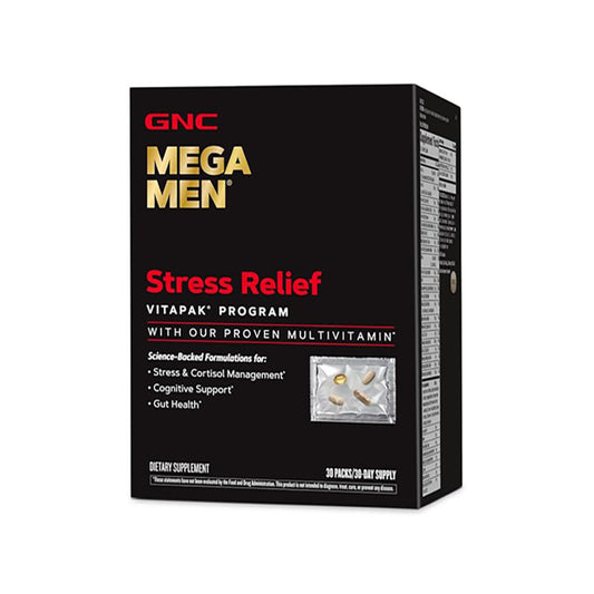 GNC Mega Men Stress Relief Vitapak - 30 Tablets
