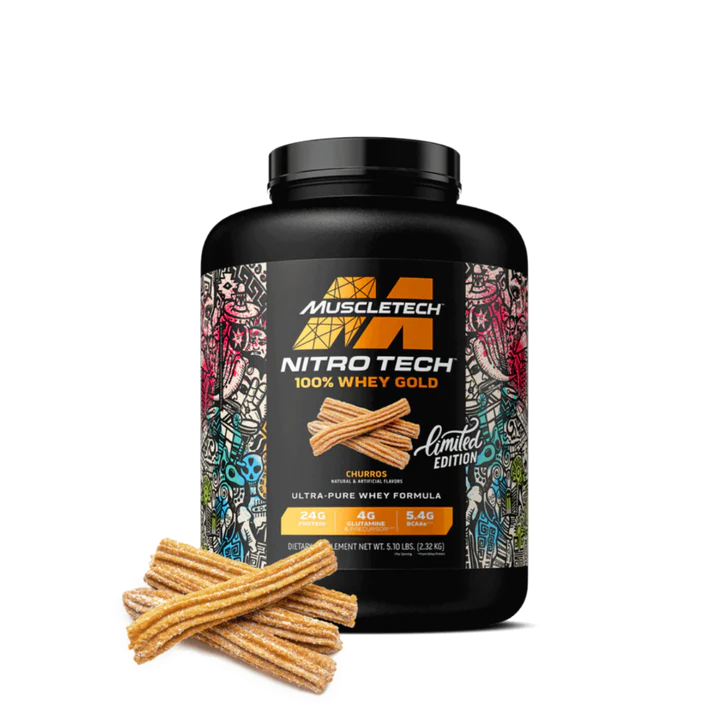 MUSCLE TECH Nitro Tech 100% Whey Gold Churros