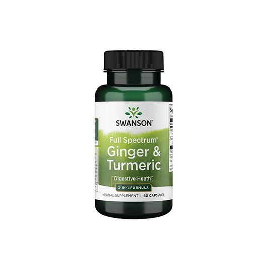 SWANSON Ginger & Tumeric - 60 Capsules
