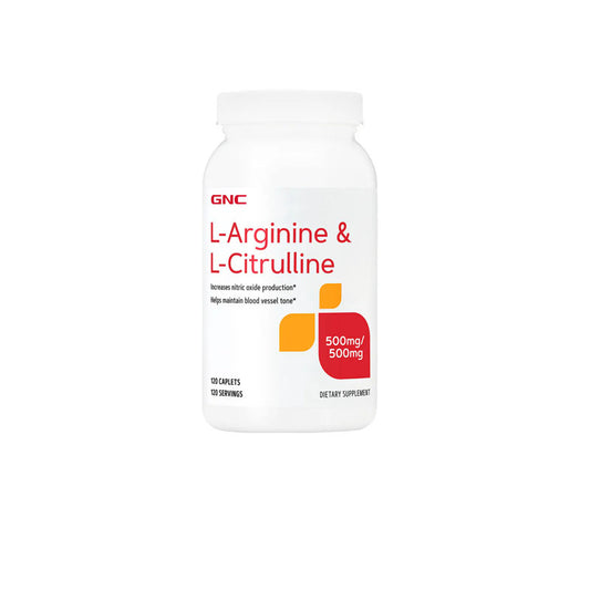 GNC L-Arginine L-Citruline - 120 Capsules