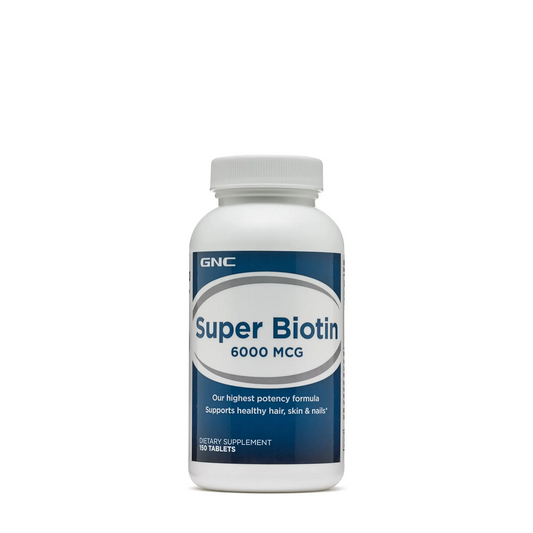 GNC SUPER BIOTIN 6000 MCC - 150 TABLETS