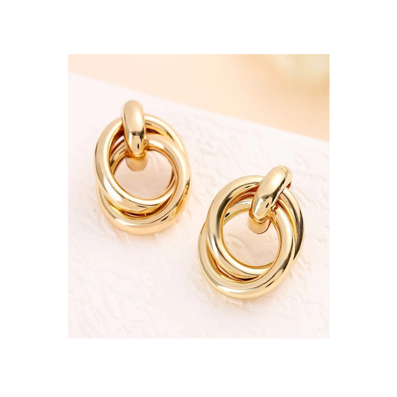 Interlocking Knot Earrings - Three-Dimensional Look