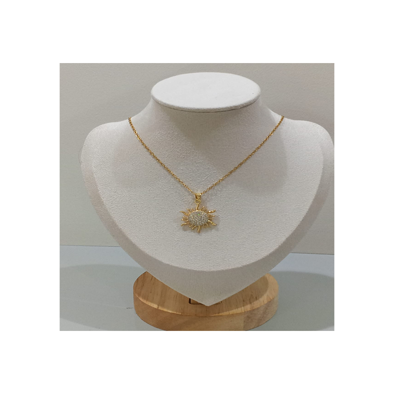 Sparkling Sun Pendant Necklace