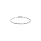 Classic Tennis Bracelet in Silver Tone